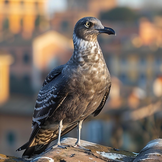 a bird is sitting on a rock with the word  bird  on it