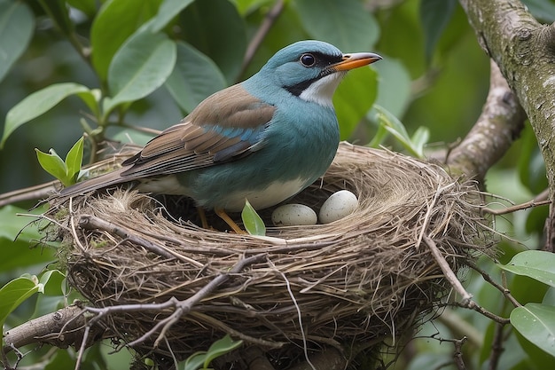 A bird and its nest