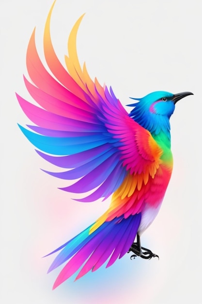 bird logo design colorful