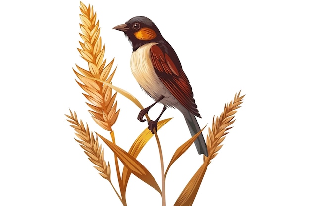 Photo bird millet spray icon on a transparent background