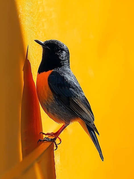 Bird Shadow Cast on Wall Elongated and Elegant With a Warm Y Creative Photo Of Elegant Background