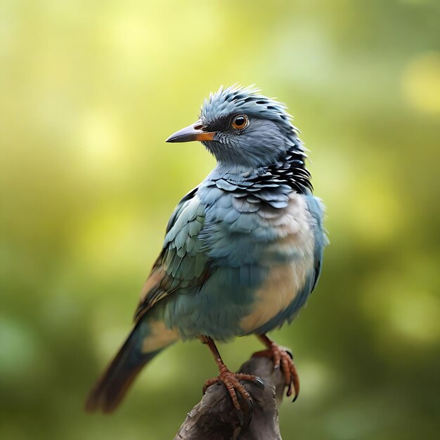 A bird sitting on a tree branch