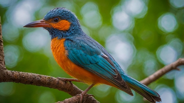 a bird on the tree animal nature