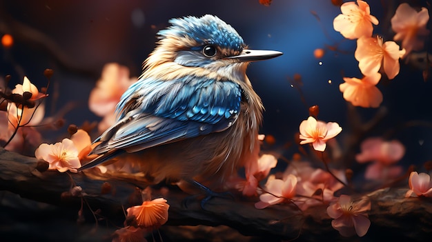 bird wallpaper 3d painting