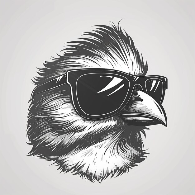 Photo a bird with sunglasses that says quot bald eagle quot