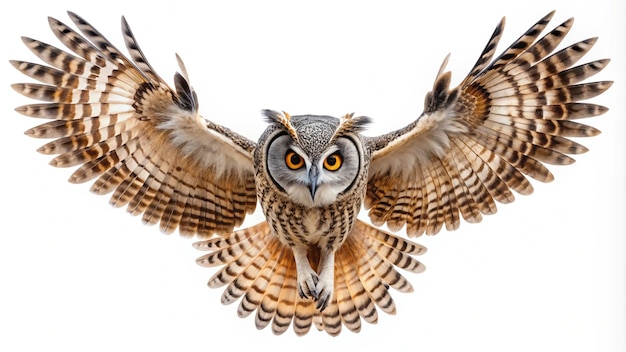 a bird with yellow eyes and a white background with a picture of a owl