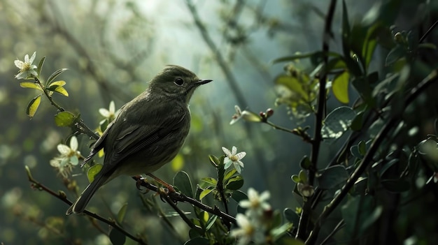 Birds chirping and the occasional rustle of animals creating a symphony of natures music