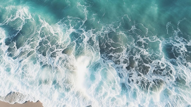 Birds eye view of the sea UHD wallpaper