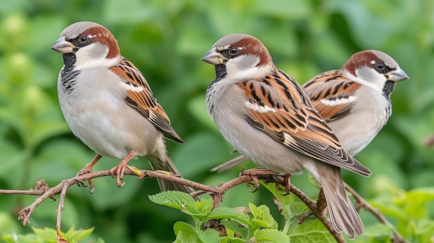 birds in forest