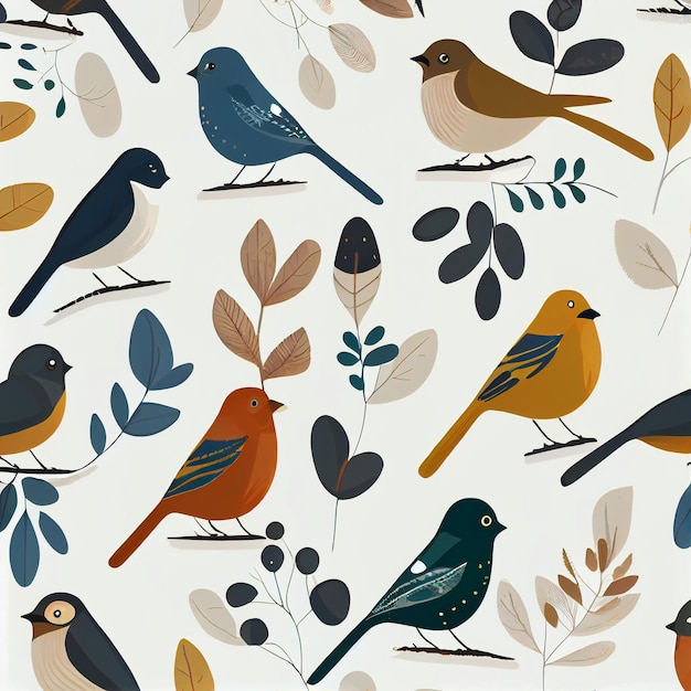 Birds  illustration, bids vector, digital download, stock art, birds pattern, birds design,