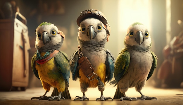 The birds of the jungle book