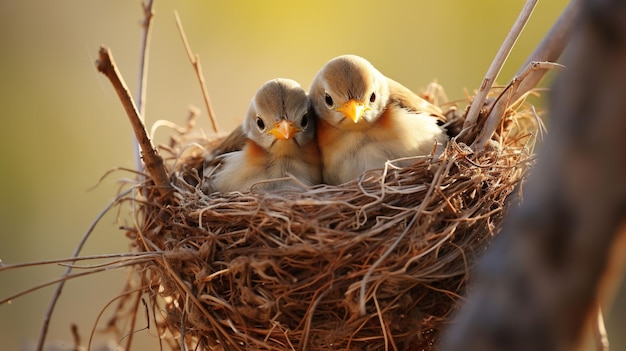 Birds nest UHD wallpaper