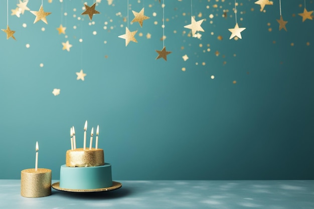 Birthday Background and Copy Space