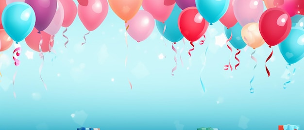 Birthday Background in Flat Design