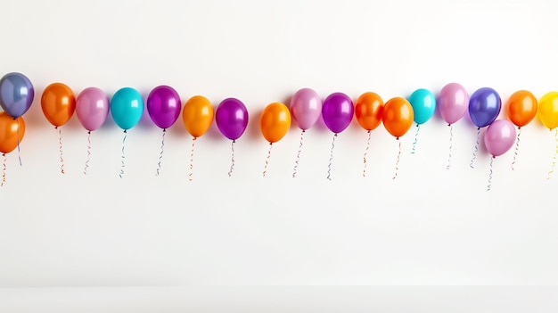 birthday balloons set HD 8K wallpaper Stock Photographic Image