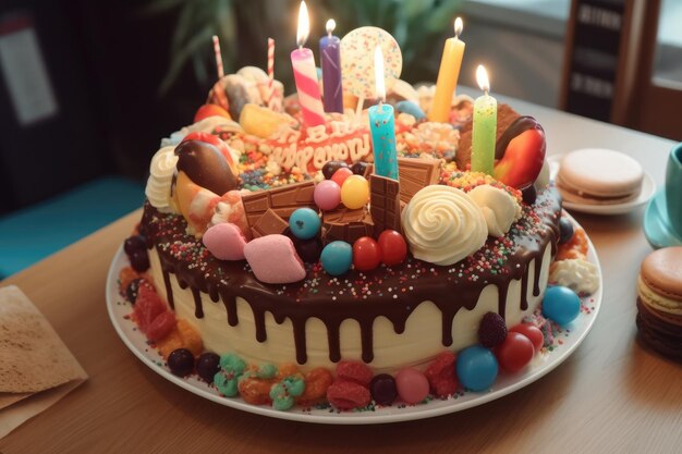 Birthday Cake with Candles