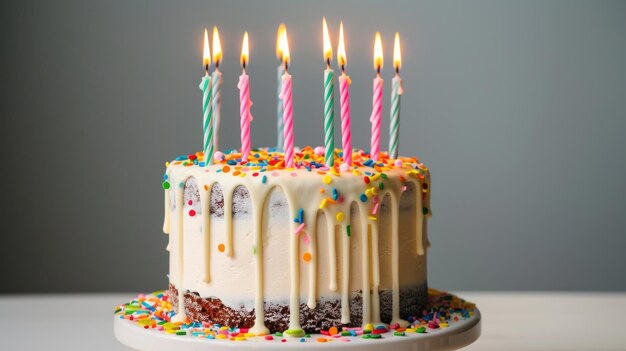 Birthday Cake with Candles