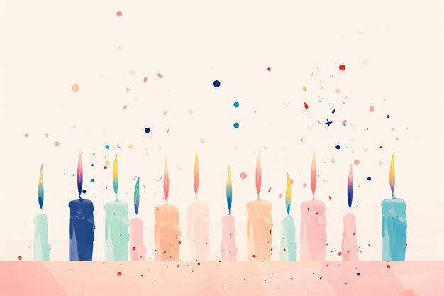 Photo birthday candles paper celebration anniversary