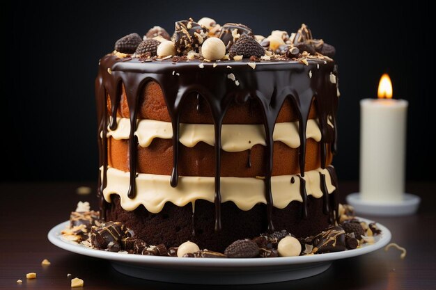 birthday Chocolate cake background food 167jpg