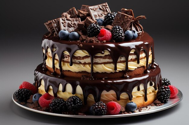 birthday Chocolate cake background food 27jpg