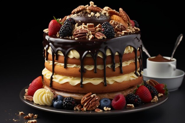 birthday Chocolate cake background food 326jpg