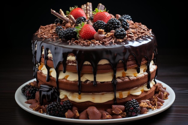 birthday Chocolate cake background food 420jpg