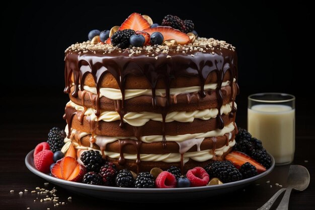 birthday Chocolate cake background food 459jpg