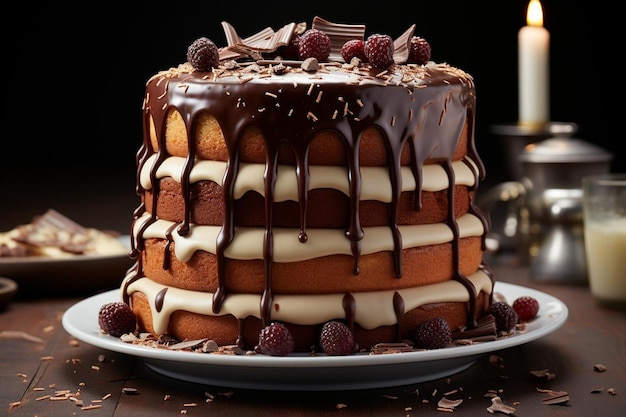 birthday Chocolate cake background food 46jpg