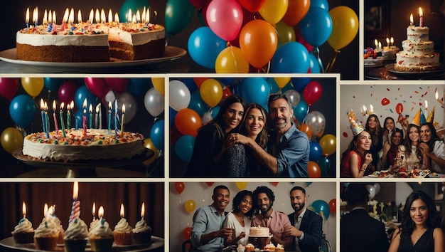 birthday collage photos