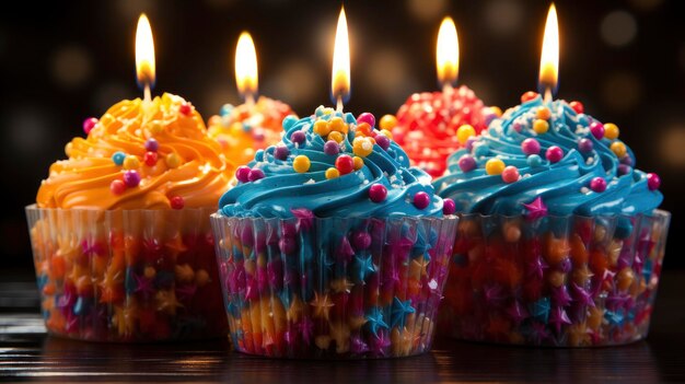 Birthday Cupcake Candle Number 13 Background HD Illustrations