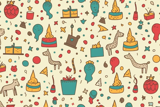 Birthday Excitement Background Patterns birthday party celebration decoration anniversary