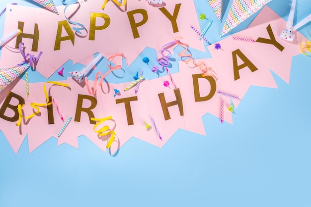 Birthday greeting card simple background