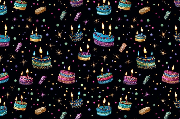 Birthday Joy Background Patterns birthday party celebration decoration anniversary