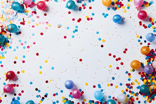 Birthday party background with empty space