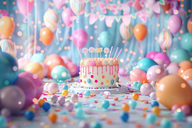 Birthday party background