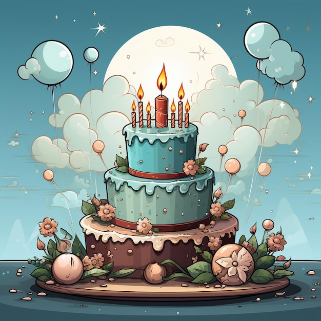 Birthday vector