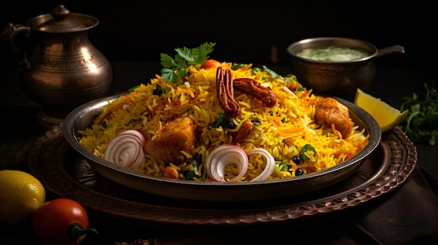 Biryani rice meal