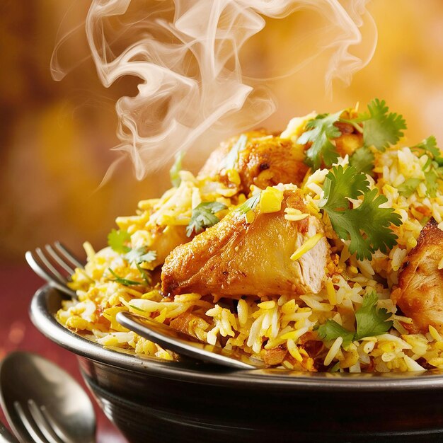 Biryani With Chicken Pieces