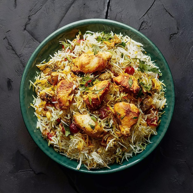 Biryani With Chicken Pieces