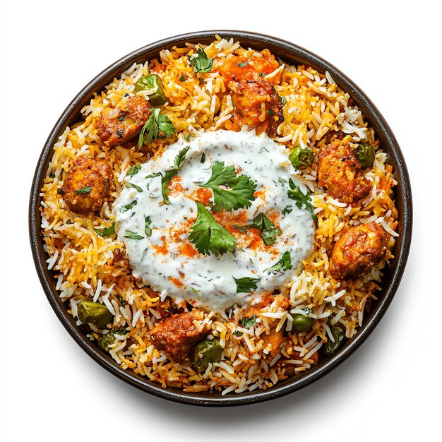 Photo biryani with raita