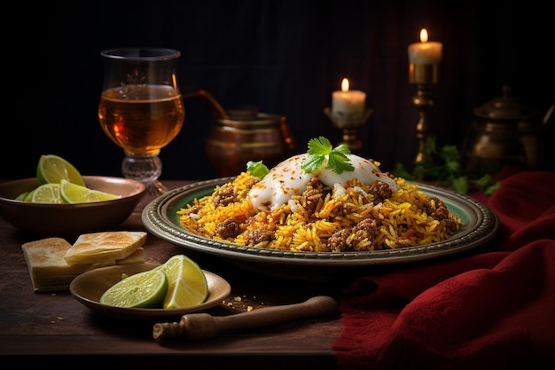 Biryani with Savory Lentils