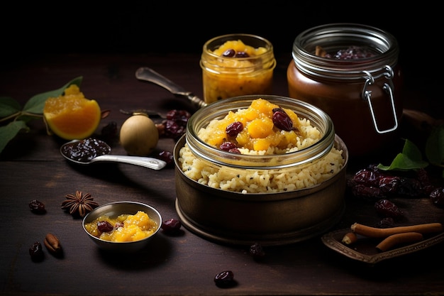 Biryani with Sweet Mango Chutney