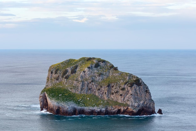 Biscay bay coast landscape, near Gaztelugatxe island, Basque Country (Spain).