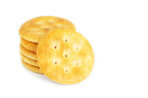 Biscuits isolated on white background