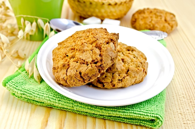 Biscuits on a wooden board