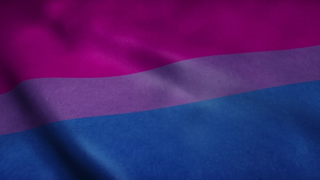 Bisexual pride community flag.