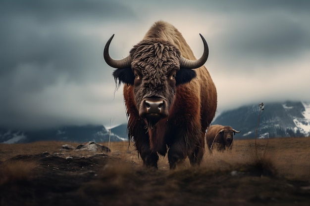 A Bison portrait wildlife photography