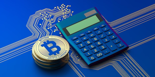 Bitcoin background and calculator .