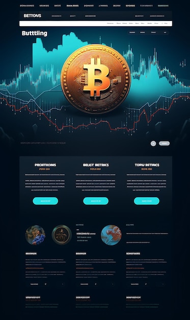 Bitcoin Futures Trading Site With Futures and Finance Focuse Illustration Creative Background Idea