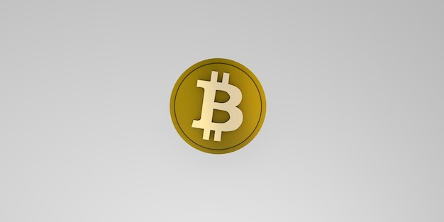 Bitcoin logo on black white background